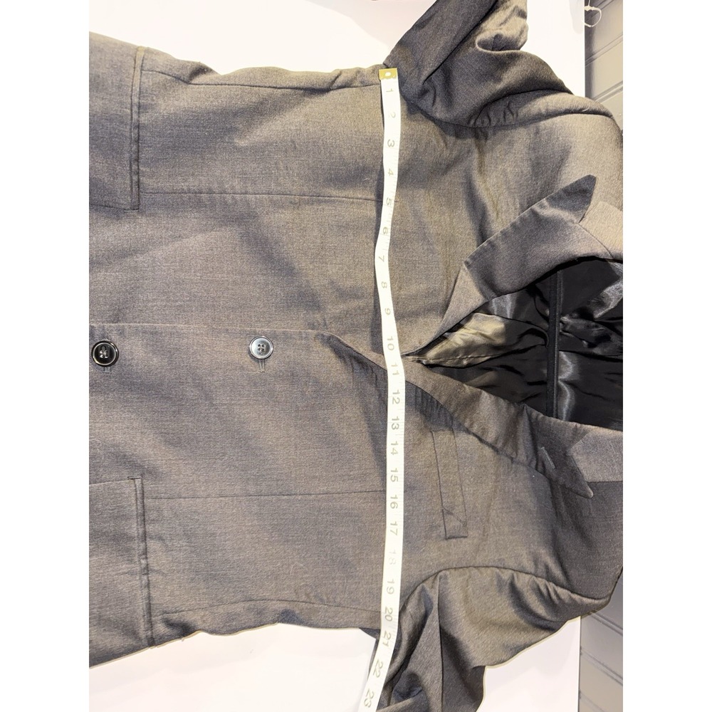 Calvin Klein Men's Charcoal Gray Slim Fit 100% Wool Blazer Suit Jacket 38R - Picture 8 of 13